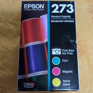 *Expired* Sealed Epson 273 Standard & XL Ink: Photo Black, Cyan, Magenta, Yellow